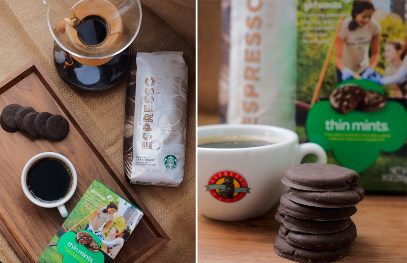 Girl Scout Cookies & Starbucks: Thin Mints + Espresso Roast