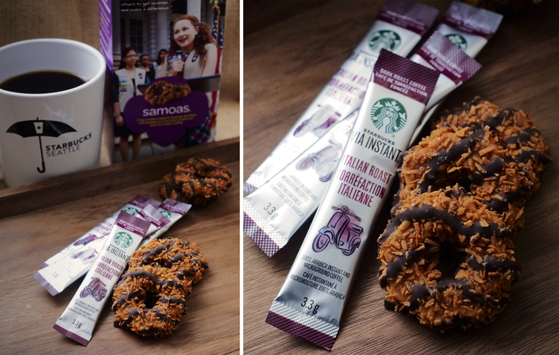 Girl Scout Cookies & Starbucks: Samoas + Italian Roast