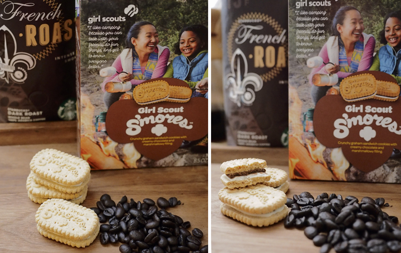 Girl Scout Cookies & Starbucks: s'mores + French Roast