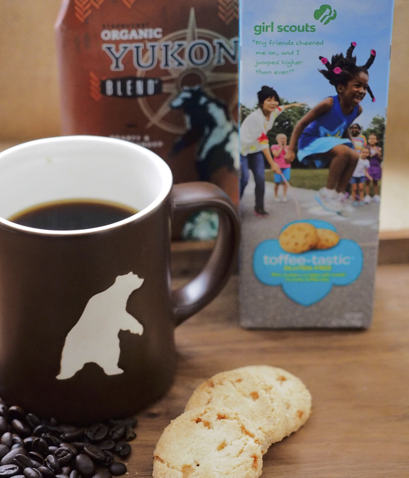 Girl Scout cookies Toffee-tastic + Yukon blend